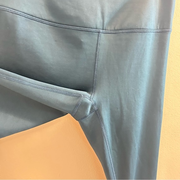 Spyder Active Tech Core Fleece Lined Leggings Womens Size Medium Green High Rise - Picture 2 of 8